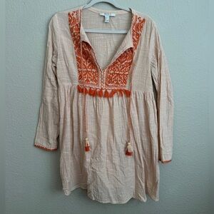 Boho long sleeved dress